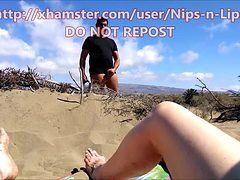 Me and my wife on the beach blowjob porn clips