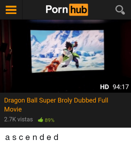 Dragon ball super broly movie