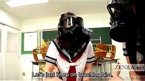 Cfnm gas mask japanese schoolgirls