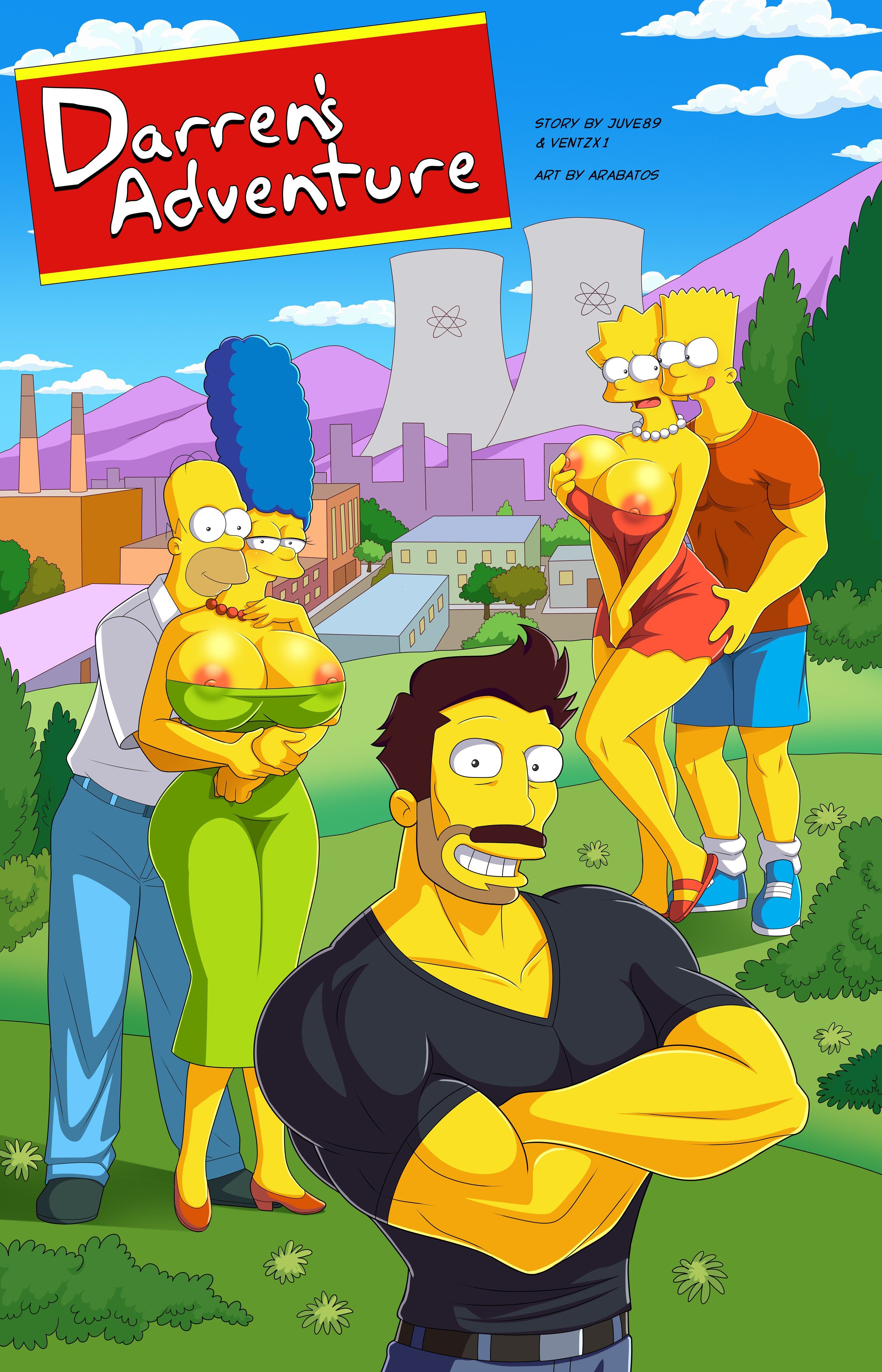 Simpsons parody yellow family