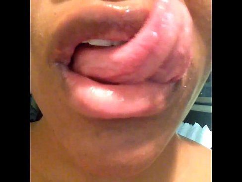 Tongue fetish ebony