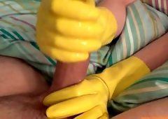 best of Gloves boots rubber yellow