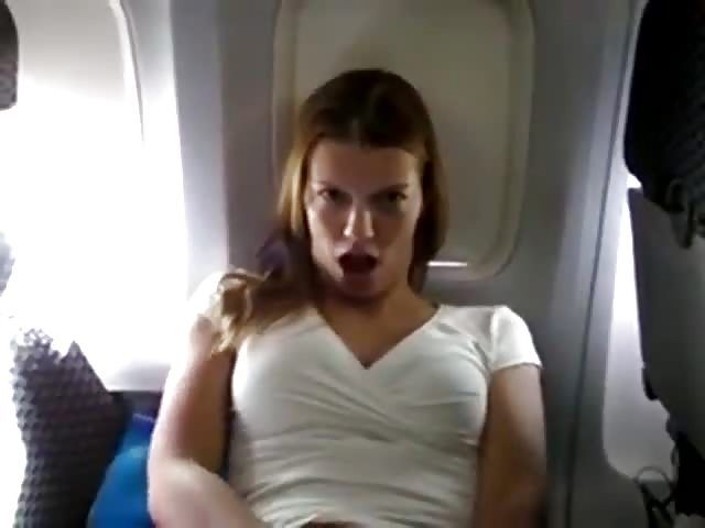 Public Orgasm On A Plane.