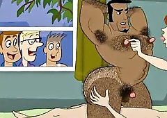 Big black cocks sperm cartoon gay
