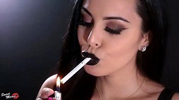 Sexy babe suck dick boyfriend smokes