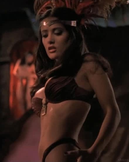 Salma hayek stripper scene wearing