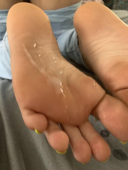 Huge foot made cream over