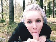 best of Nympho gets outdoors forest blowjob teenage