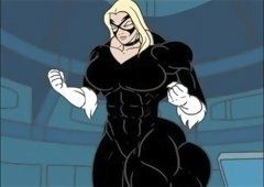 best of Cartoon giantess muscle growth