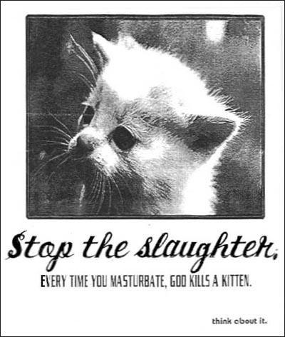 Hemingway reccomend Everytime god kill kitten masturbate picture