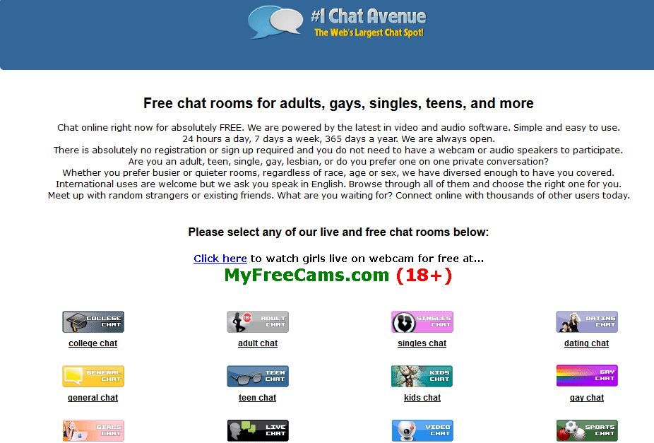 Teen college chat rooms adult College