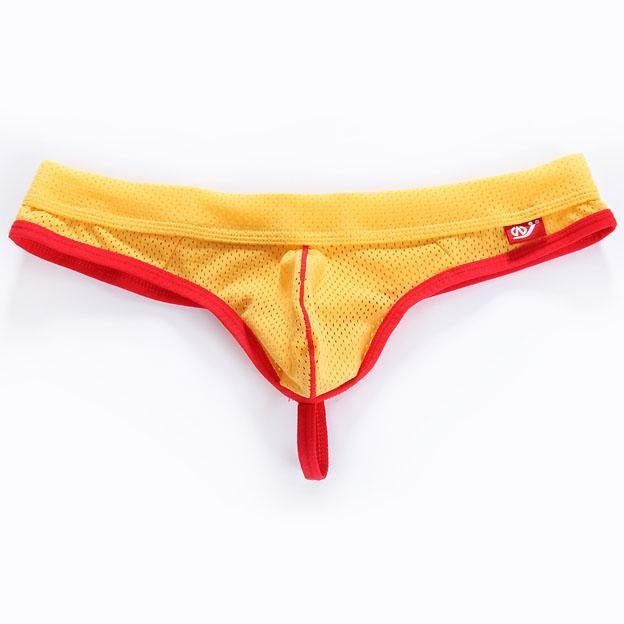 Male underwear bikini mesh by brand