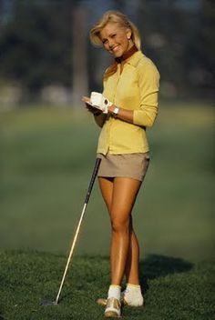 Naked girl golf swing