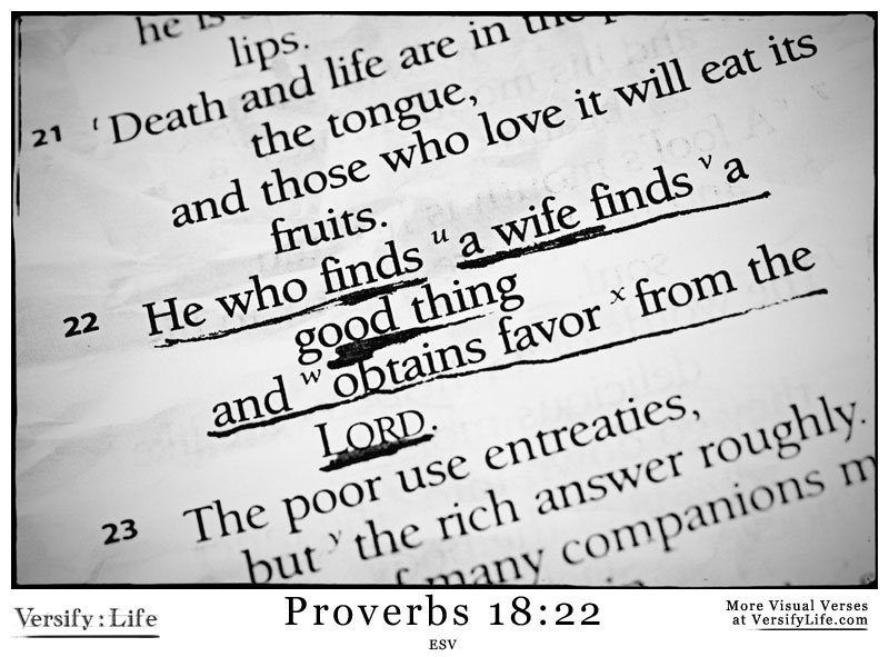 He who findeth a wife