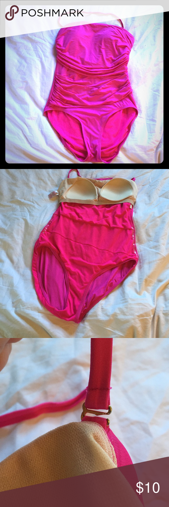 Hot pink bikini 36b l