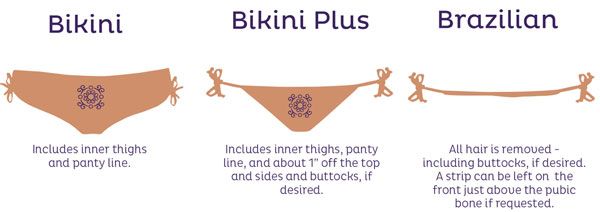 Brailian bikini wax