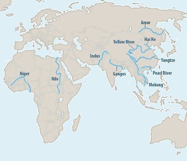 Missy reccomend Asian rivers map