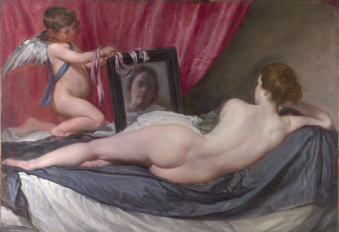 Clutch reccomend Painting of naked girl at mirror