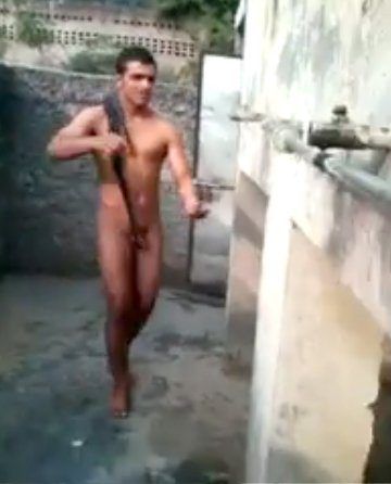 best of Taking shower guy Naked a