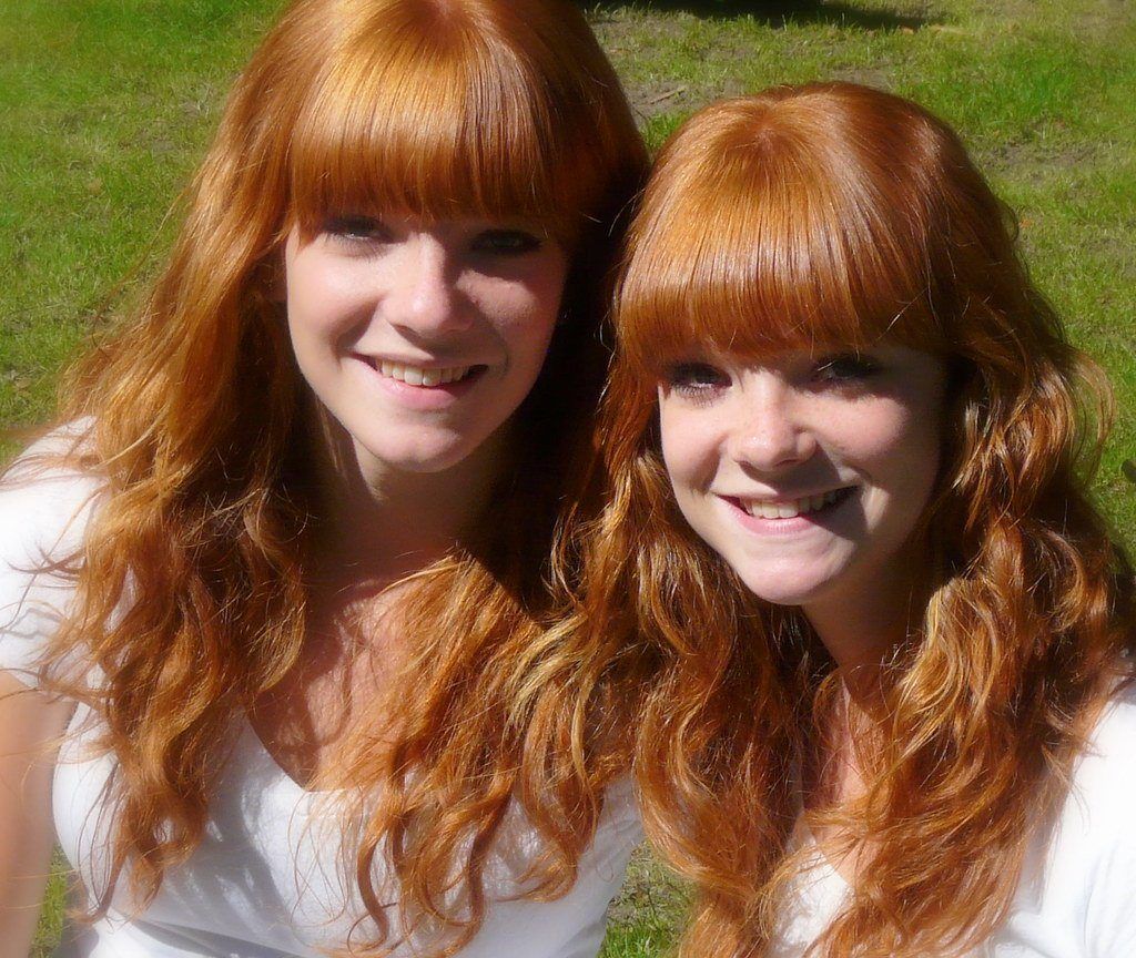 best of Haired galleries red Sexy twins