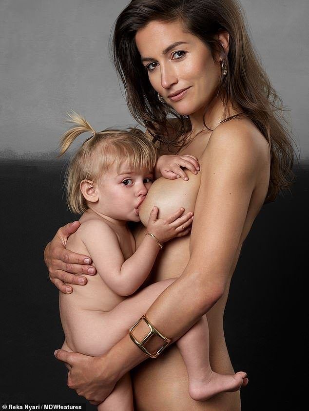 Breastfeeding during sex and nude