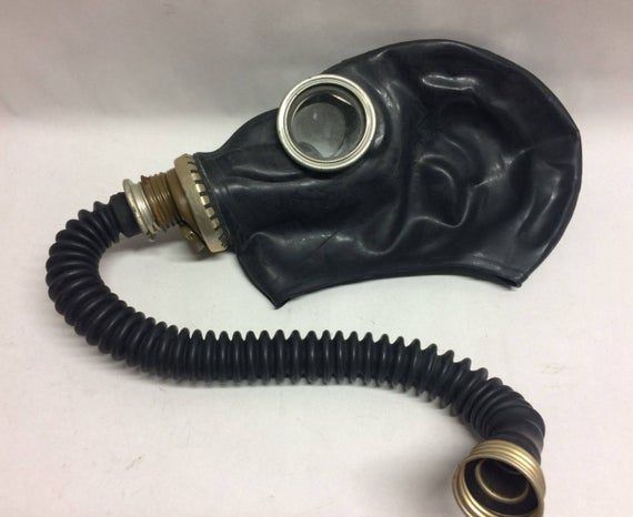 Gas mask fetish file tube