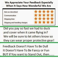 Chopper reccomend Funny ebay feedback generator