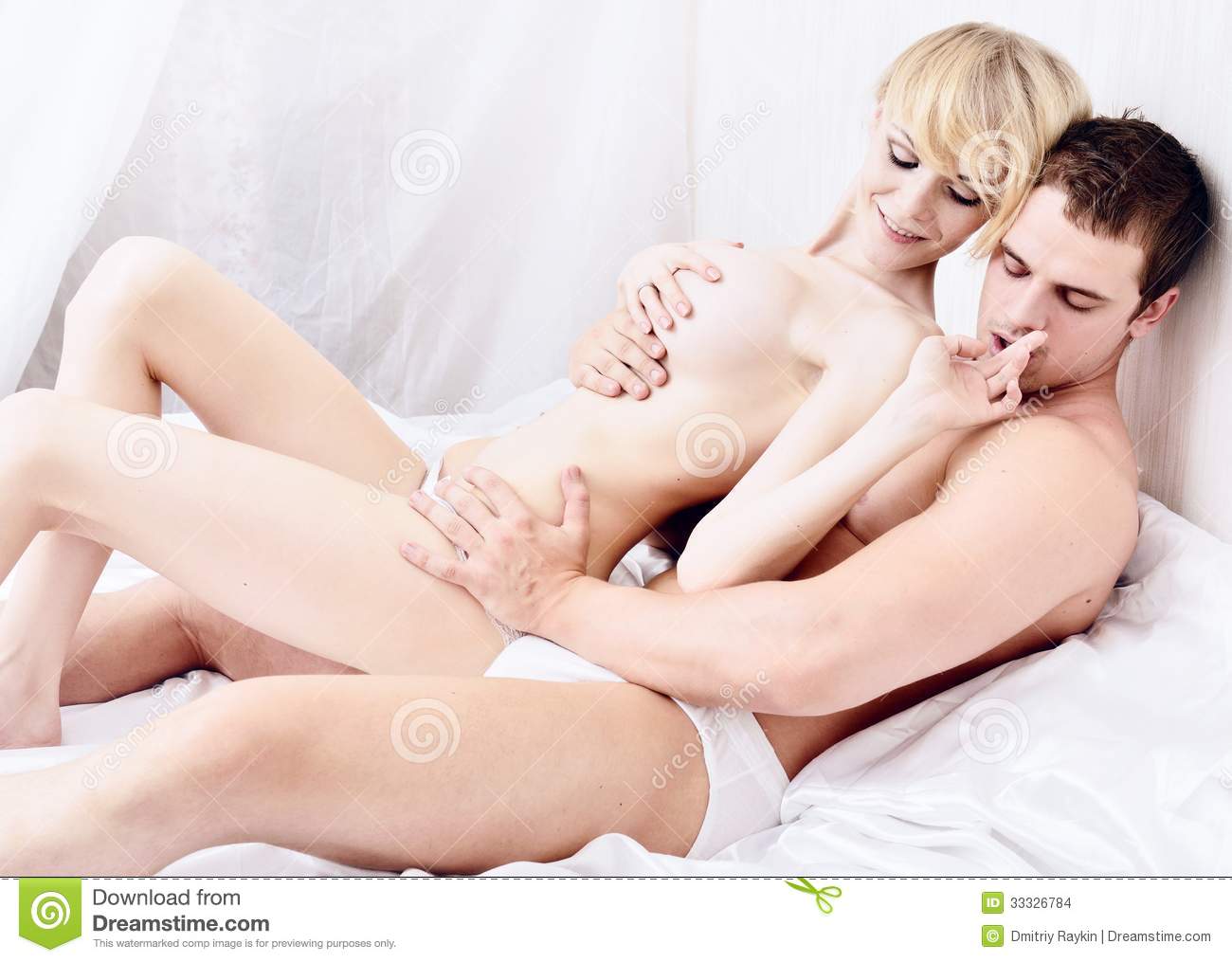 Nude couples in bedrooms together
