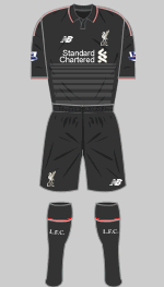 Liverpool junior strip black