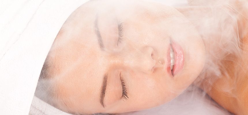 Facial with steam