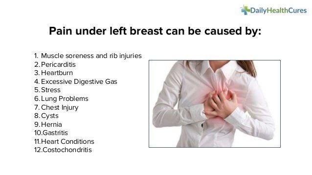 Causes of pain under the left breast