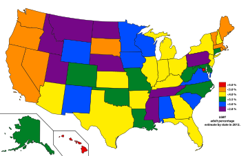 Radar reccomend United states population by gays
