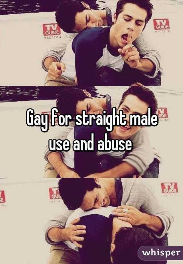 Straight men who abuse gay men