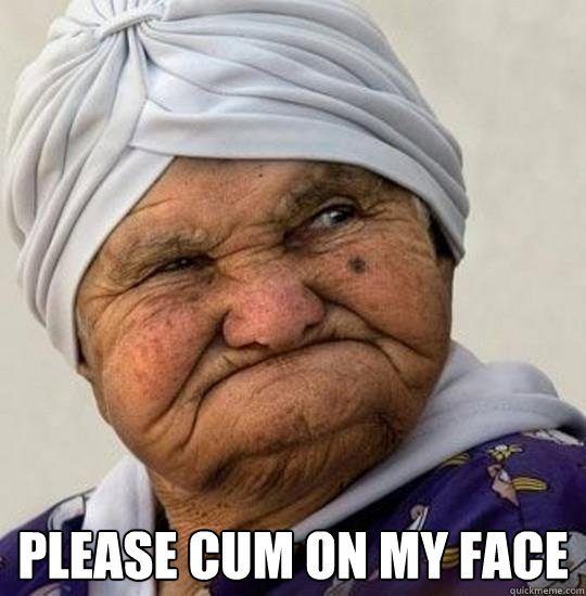 Cum face old lady