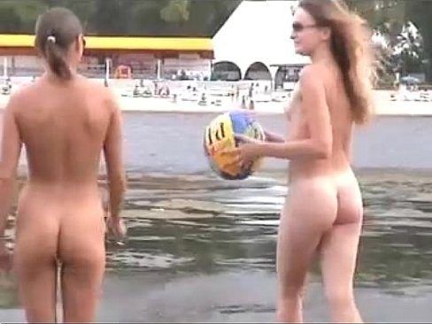Pictures of topless volleyball