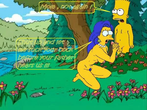 Marge sucking barts cock