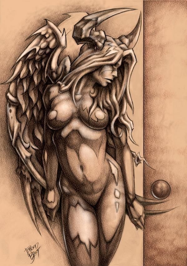 Mayhem reccomend Sexual nude angel tattoo