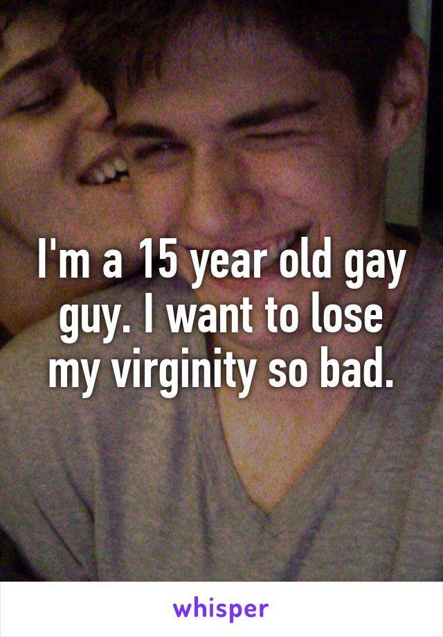 Gay man losing his virginity