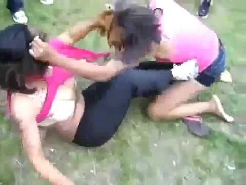 Girl Fights Topless