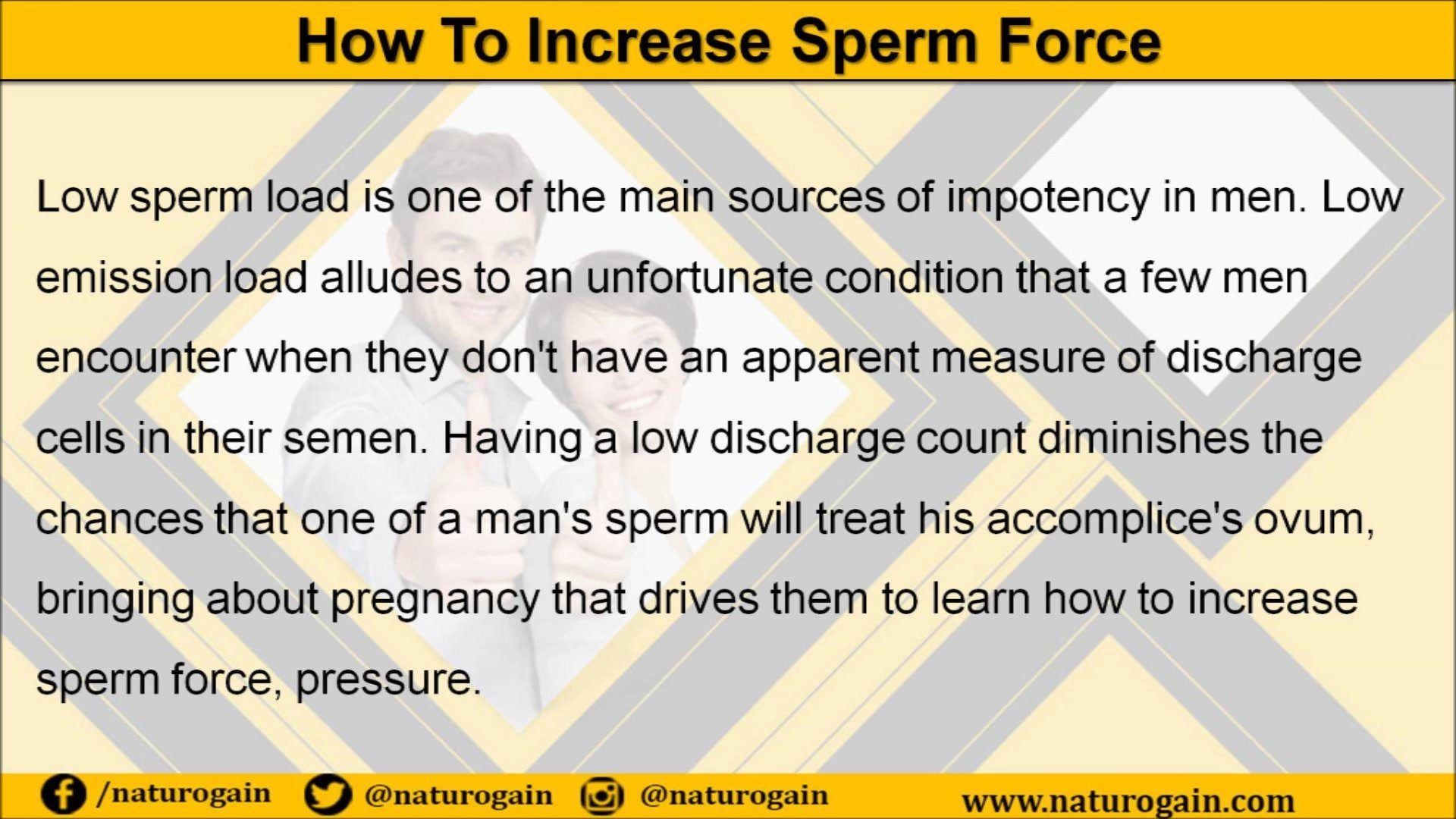 Firestruck reccomend Increase sperm pressure