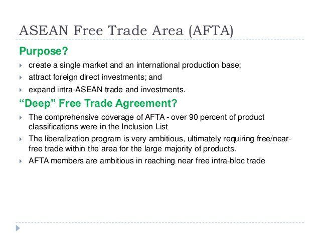 best of Area afta Asian free trade