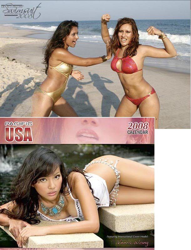 Asian bikini model calendars