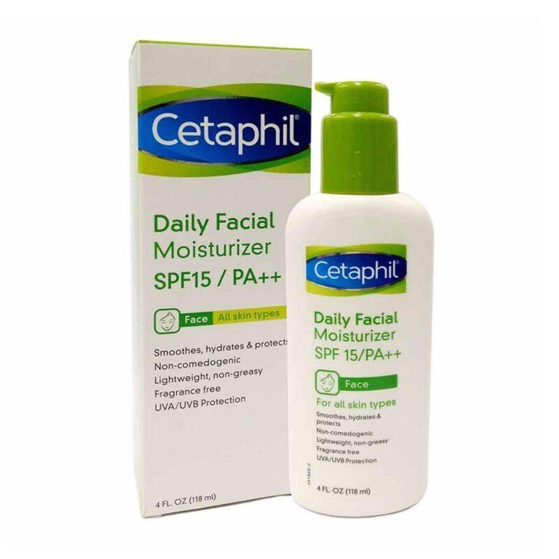 Cetaphil daily facial moisturizer spf 15 with parsol