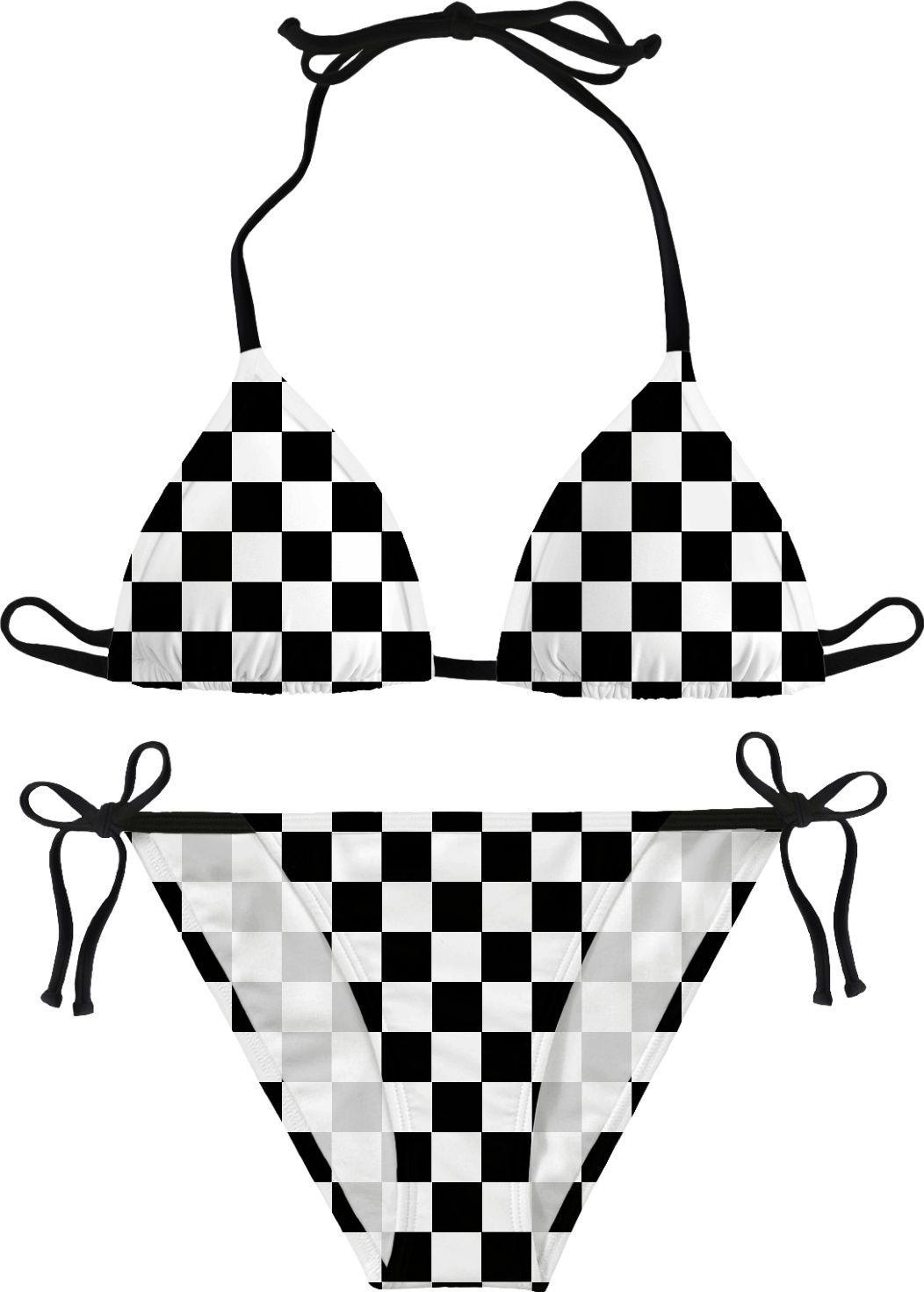 Checker flag bikini