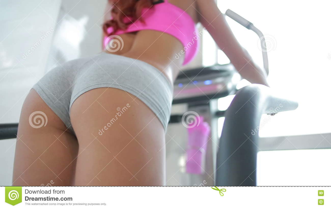 best of Woman treadmill video on Bikini