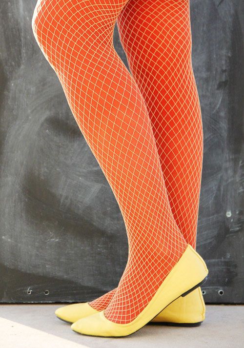 Fish nets over pantyhose