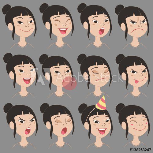 Asian girl avatars
