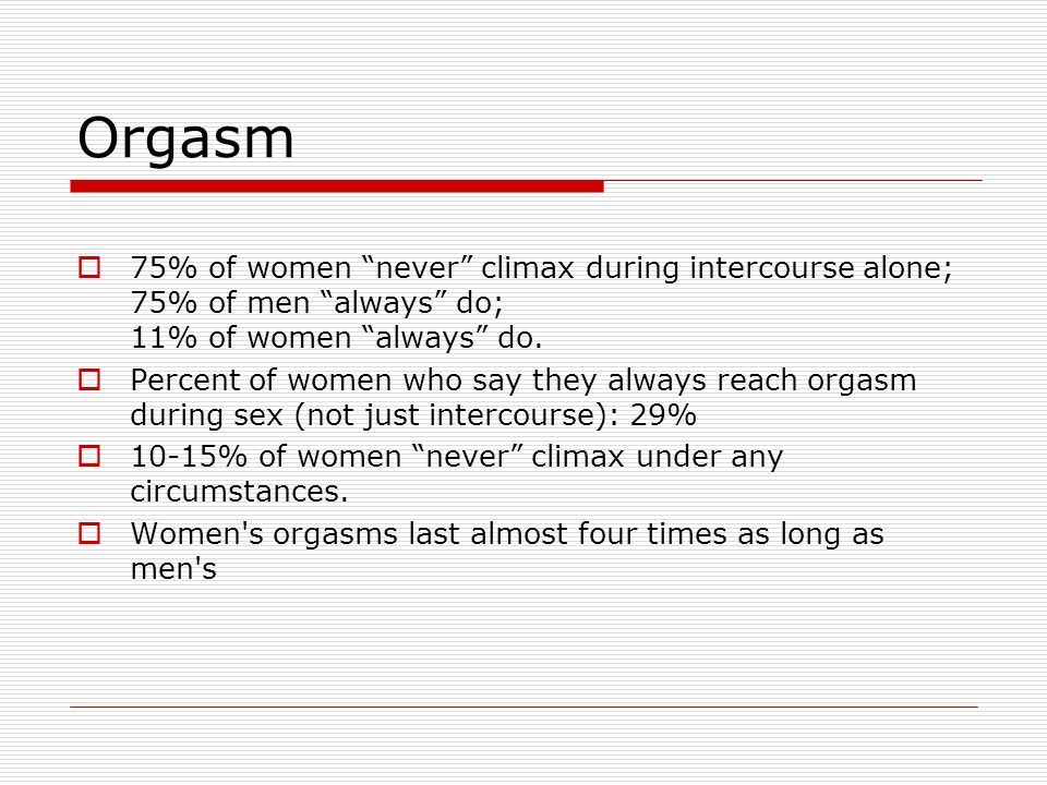 best of Statistics Female orgasm