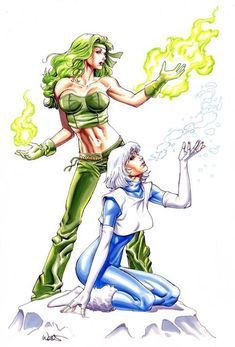 best of Dc comics hentais Fire ice