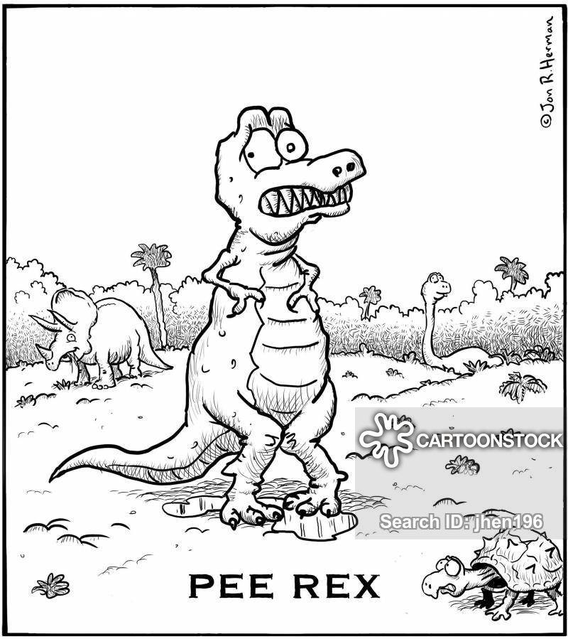 Funny cartoons peeing